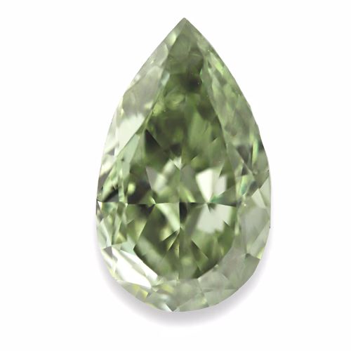 Chameleon Diamond - 0.49ct Natural Loose Fancy Gray Yellow Green Pear GIA VS2