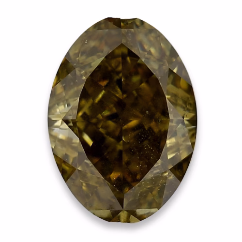 Chameleon Diamond - 1.70ct Natural Loose Fancy Green Yellow Oval GIA SI2