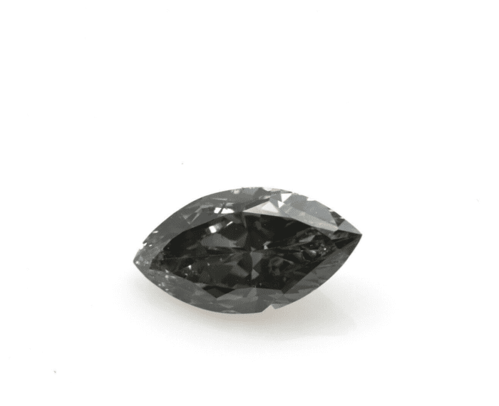 Gray Diamond 0.70ct Natural Loose Fancy Dark Gray Color Diamond GIA Marquise - Image 2