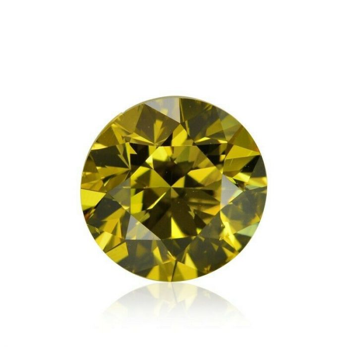 Yellow Diamind - Real 0.20ct Natural Loose Fancy Brown Yellow Diamond GIA Round