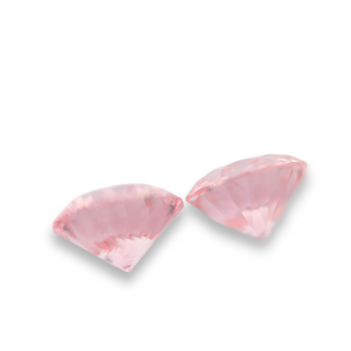 0.31ct Pair Of Natural Loose Fancy Light Pink Diamonds From Argyle Round VVS1 - Image 4