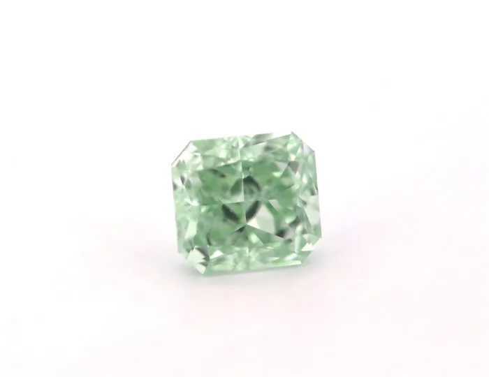 Green Diamond - 0.53ct Natural Loose Fancy Yellowish Green Color GIA VS1 Radiant - Image 7