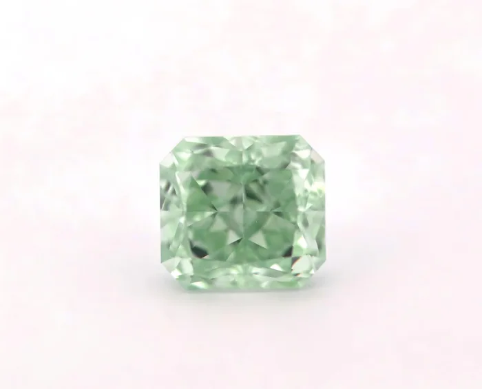 Green Diamond - 0.53ct Natural Loose Fancy Yellowish Green Color GIA VS1 Radiant - Image 2