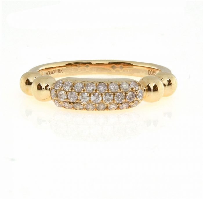 Real 0.32ct Natural Fancy Pink Diamonds Engagement Ring 18K Solid Gold Rounds
