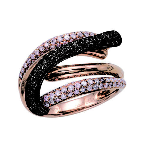 Real 1.27ct Natural Fancy Pink Diamonds Engagement Ring 18K Solid Gold 6G Band