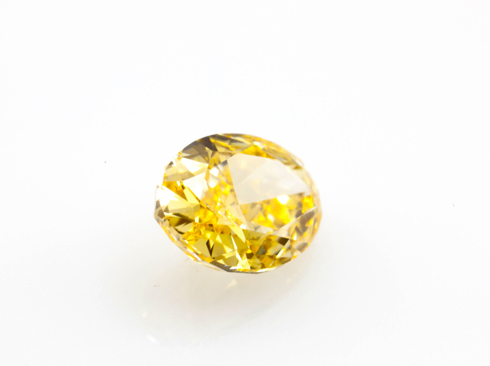 Yellow Diamond - 0.50ct Natural Loose Fancy Intense Orange Yellow