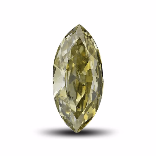 Chameleon Diamond - 1.02ct Natural Loose Fancy Green Yellow Marquise GIA SI2