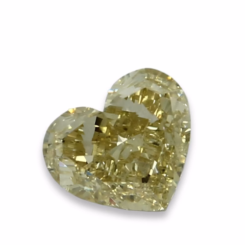 Chameleon Diamond - 1.27ct Natural Loose Fancy Green Yellow Heart GIA SI2