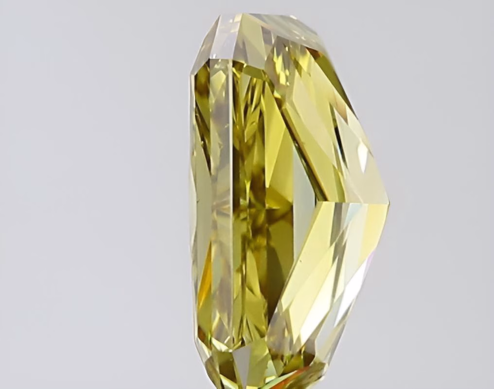 Chameleon Diamond - 1.51ct Natural Loose Fancy Deep Yellow Green Radiant GIA VS1 - Image 4