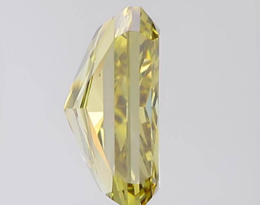 Chameleon Diamond - 1.51ct Natural Loose Fancy Deep Yellow Green Radiant GIA VS1 - Image 5