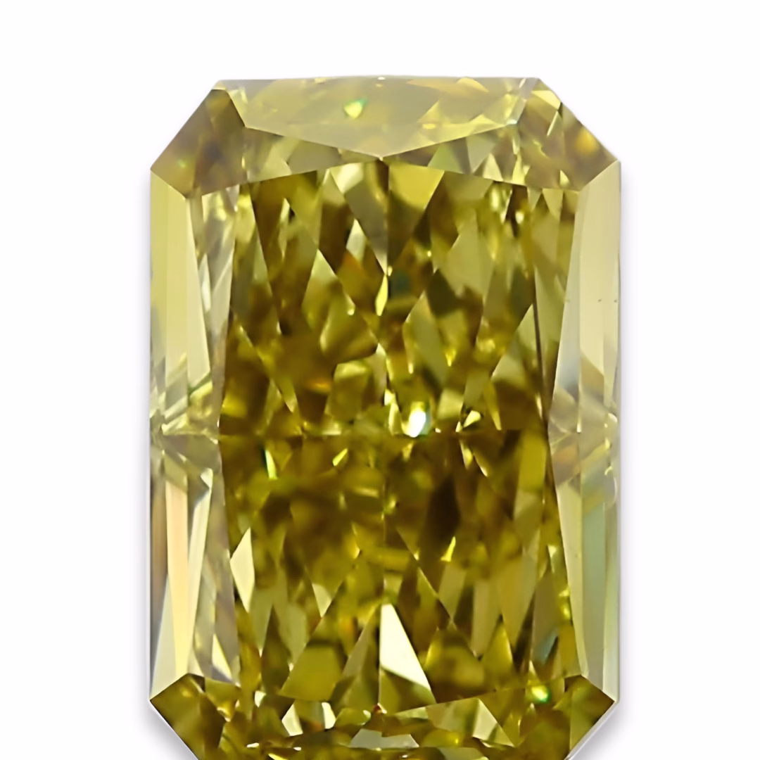 Chameleon Diamond - 1.51ct Natural Loose Fancy Deep Yellow Green Radiant GIA VS1