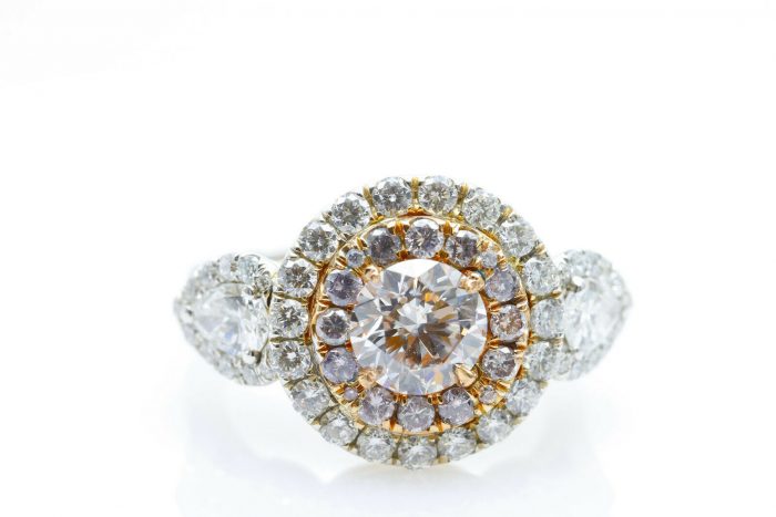 GIA 2.11ct Natural Argyle Fancy Faint Pink Diamond GIA Platinum Engagement Ring - Image 8
