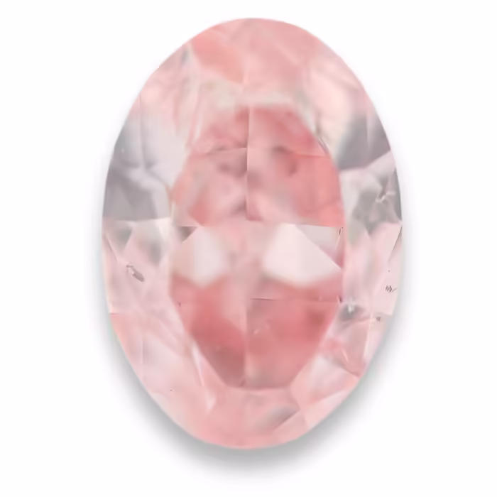 Pink Diamond - 0.27ct Natural Loose Fancy Orangy Pink Color GIA Oval From Argyle