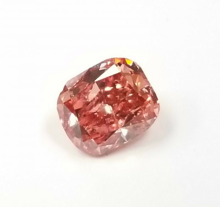 Pink Diamond - 0.60ct ARGYLE Natural Loose Fancy Intense Orangy Pink GIA Cushion
