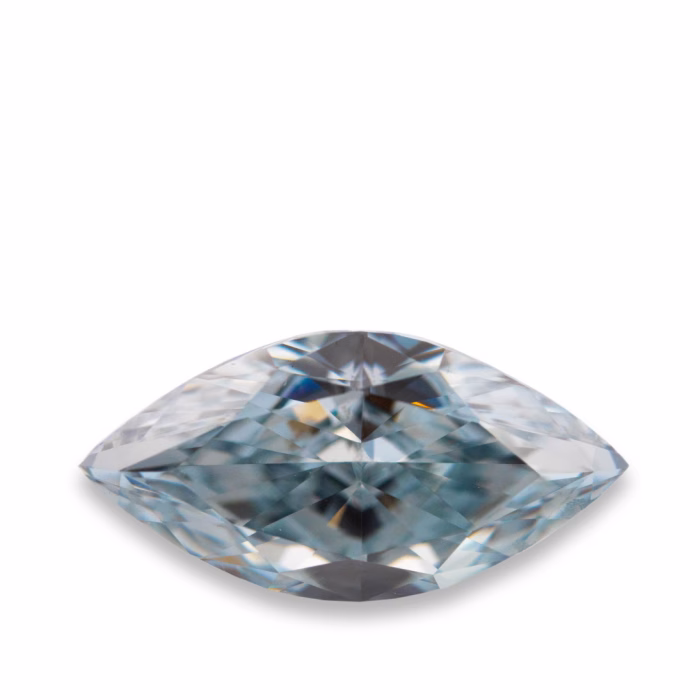 Blue Diamond - 0.37ct Natural Loose Fancy Blue Color Diamond VVS1 GIA Marquise - Image 4