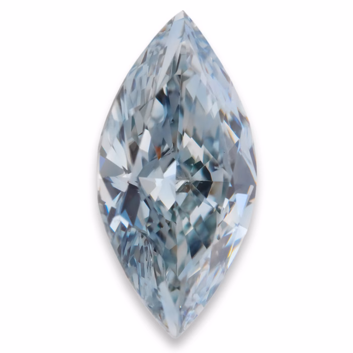 Blue Diamond - 0.37ct Natural Loose Fancy Blue Color Diamond VVS1 GIA Marquise