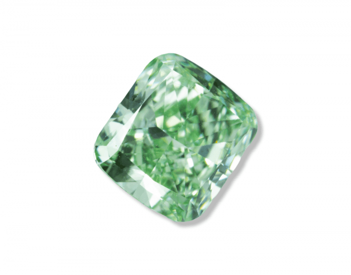 Green Diamond - 0.53ct Natural Loose Fancy Intense Green Color GIA VS2 Cushion - Image 5