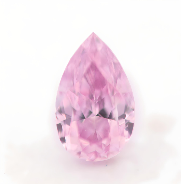 Real Pink Diamond - 0.19ct Natural Loose Fancy Pink Purple Diamond GIA Pear SI2 - Image 4