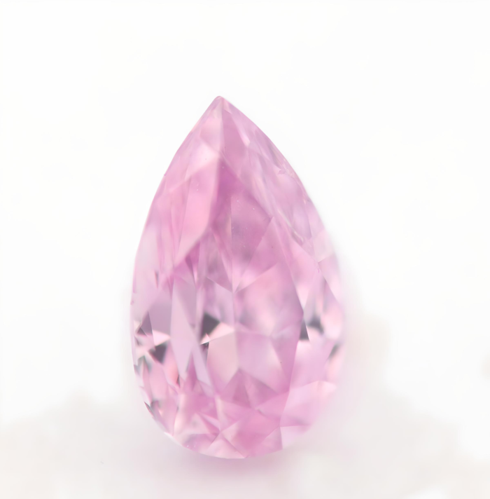 Real Pink Diamond - 0.19ct Natural Loose Fancy Pink Purple Diamond GIA Pear SI2 - Image 5