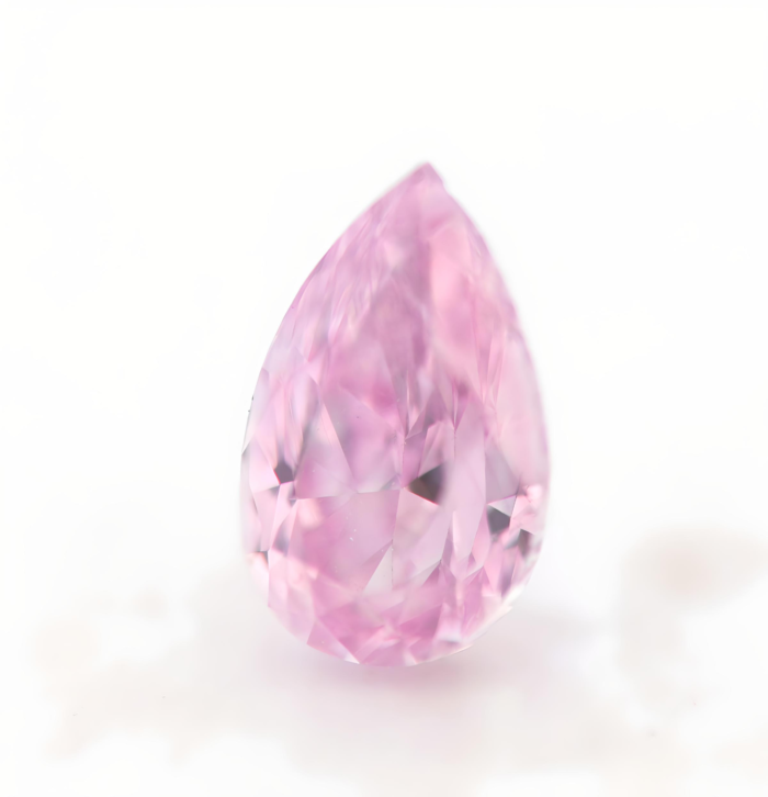Real Pink Diamond - 0.19ct Natural Loose Fancy Pink Purple Diamond GIA Pear SI2 - Image 6