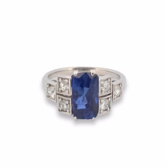 Unheated 3.66ct Natural Royal Blue Sapphire Sri Lanka GRS Diamonds Ring 18K - Image 12