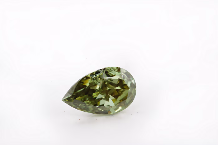 Chameleon Diamond - 0.30ct Natural Loose Fancy Gray Yellow Green Pear GIA SI1 - Image 4