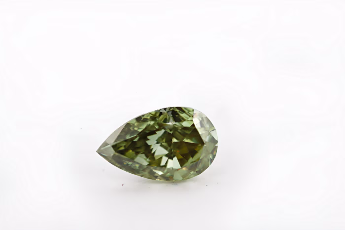 Chameleon Diamond - 0.30ct Natural Loose Fancy Gray Yellow Green Pear GIA SI1 - Image 5
