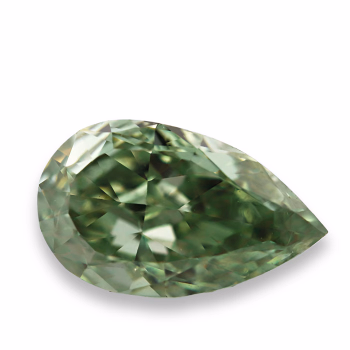 Chameleon Diamond - 0.47ct Natural Loose Fancy Green Pear GIA VS1 Match Pair - Image 8
