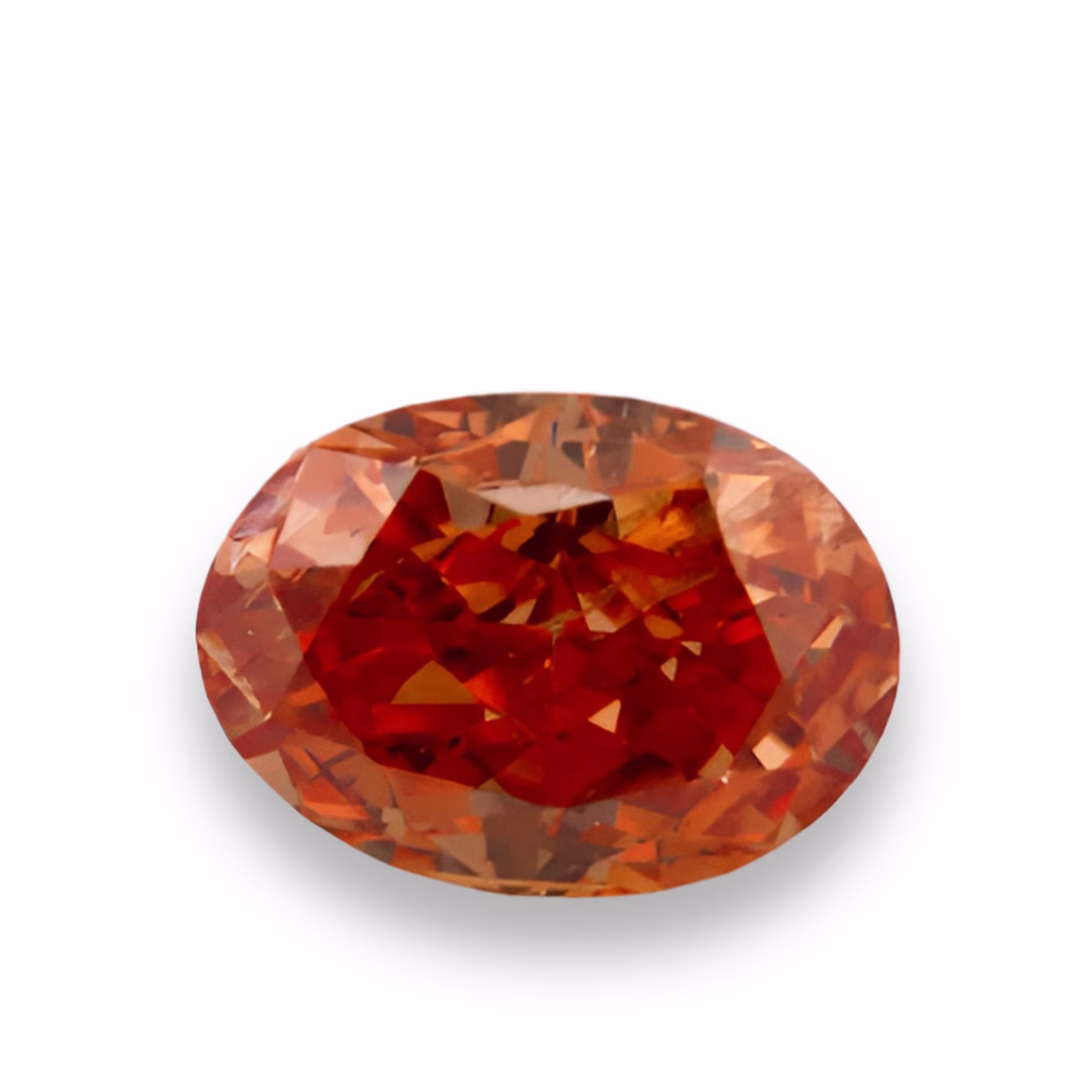 Extreamly Rare - Red Fluorescent Diamond 0.19ct Orange Diamond Collectors GIA - Image 9