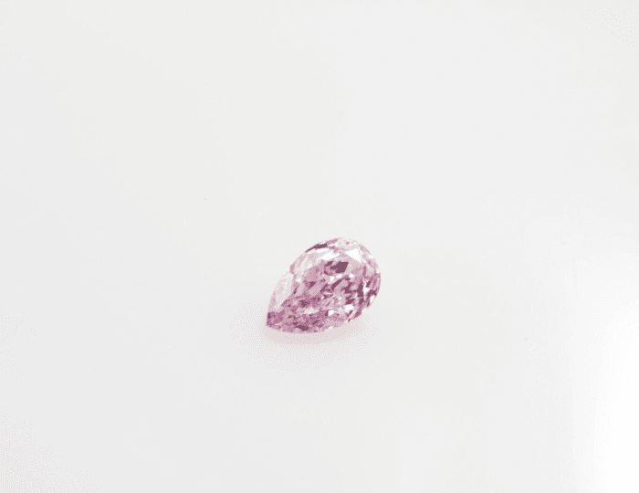 Pink Diamond - 0.09ct Natural Loose Fancy Purole Pink Color Diamond GIA Pear - Image 5