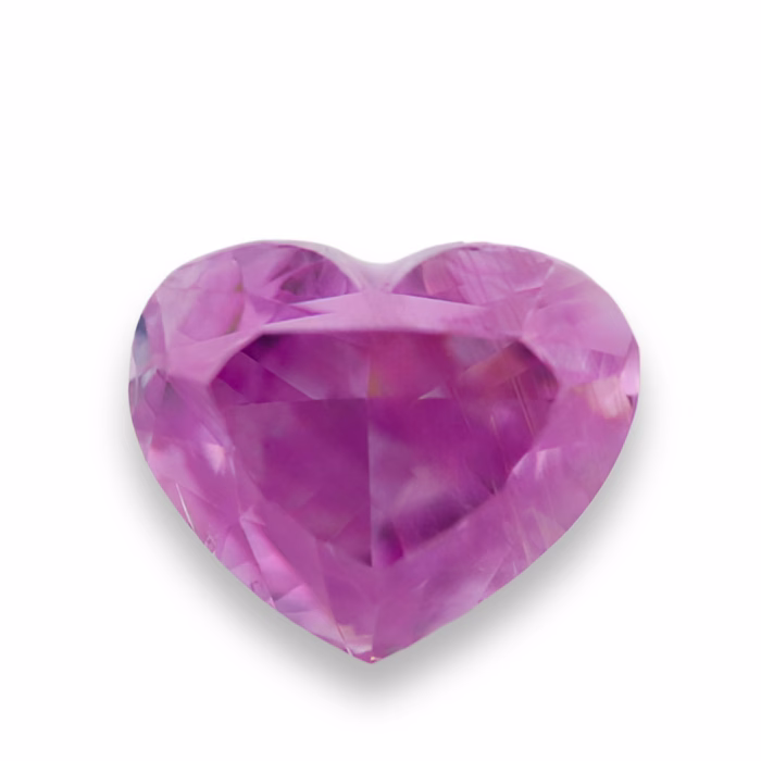 Purple Diamond 0.49ct Natural Loose Fancy Intense Purple Diamond From Heart GIA