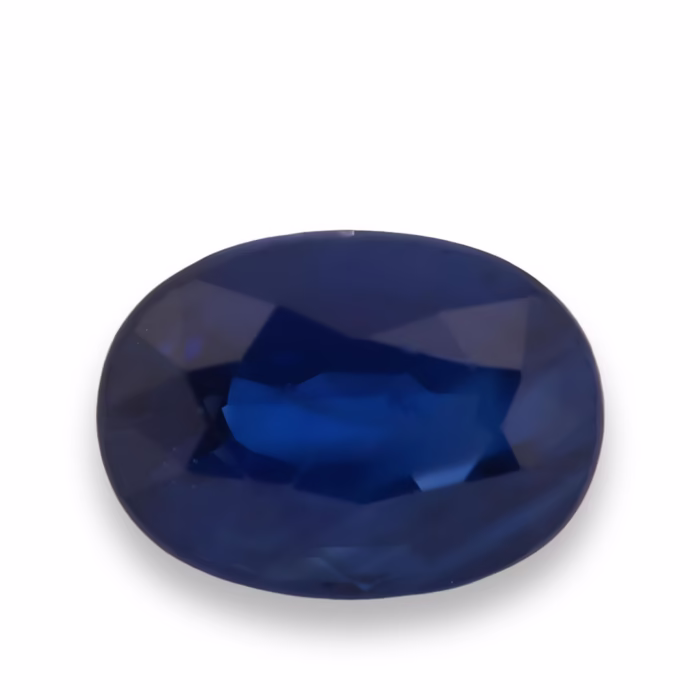 Rare 1.32ct Natural Vivid Blue Sapphire Madagaskar Oval Great Luster GIA Certed
