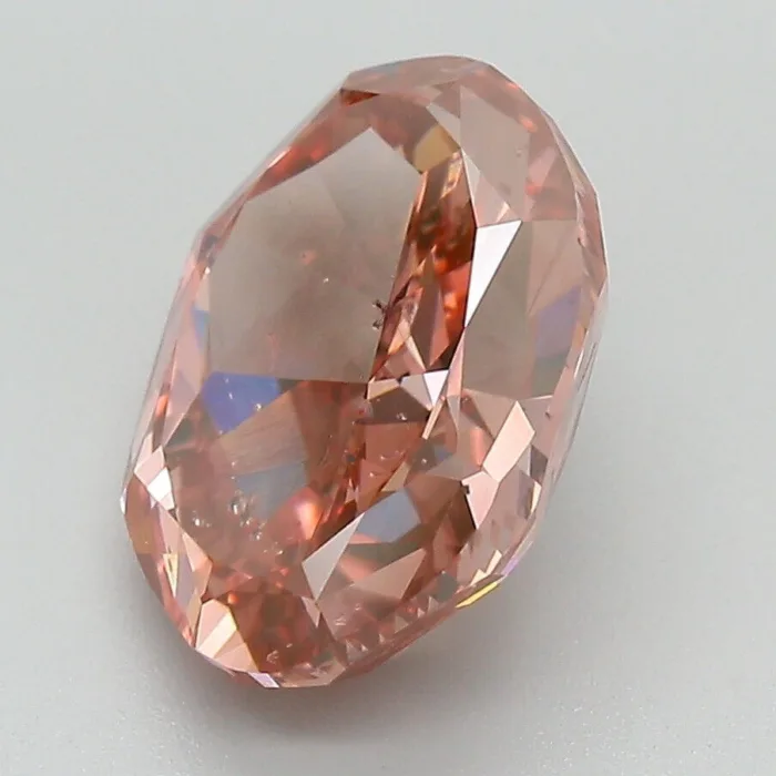 Rare Huge 4.00ct Natural Loose Fancy Deep Pink Orange Diamond GIA For Collectors - Image 3