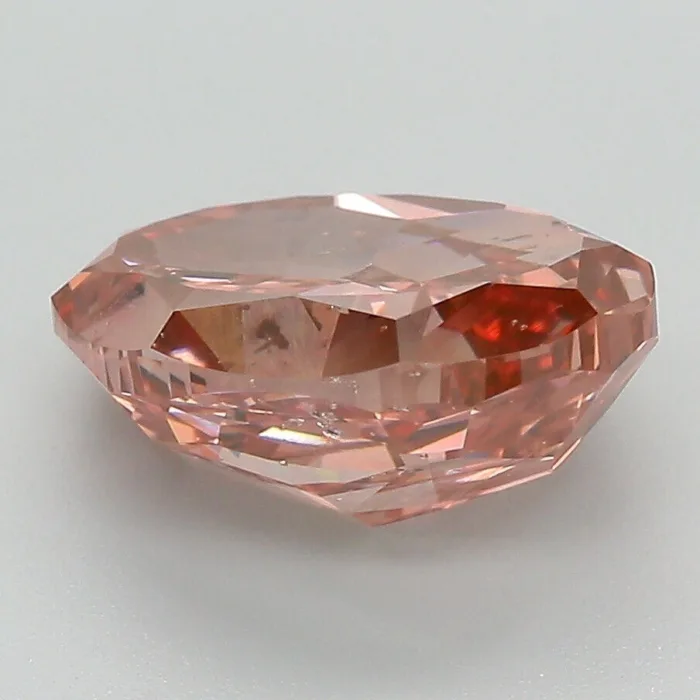 Rare Huge 4.00ct Natural Loose Fancy Deep Pink Orange Diamond GIA For Collectors - Image 4