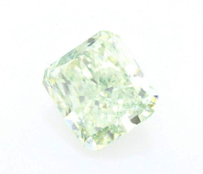 Real 1.28ct  Natural Loose Fancy Light Yellow Green Color Diamond GIA Radiant - Image 3