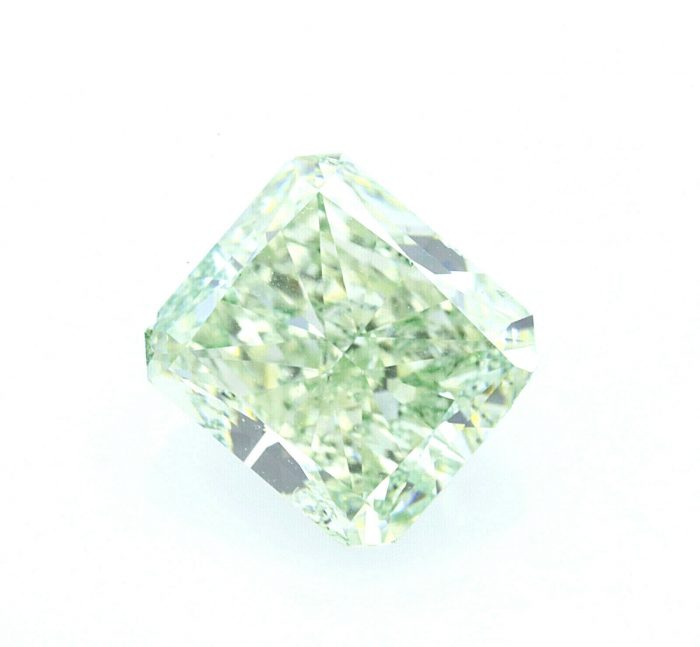Real 1.28ct  Natural Loose Fancy Light Yellow Green Color Diamond GIA Radiant - Image 2