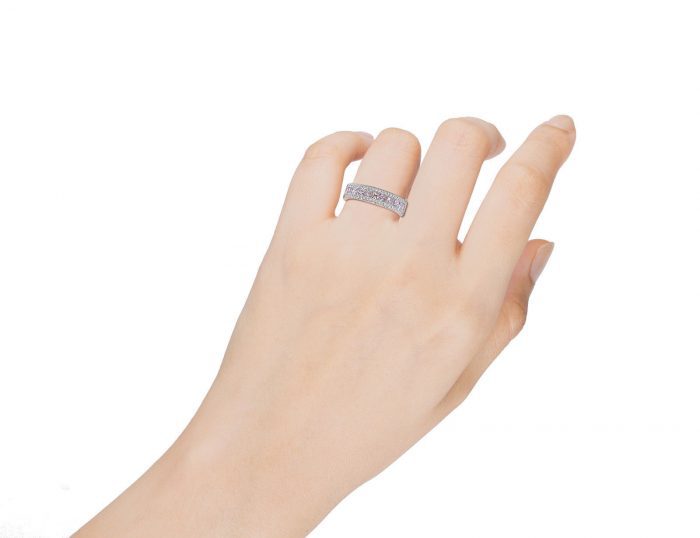 Real 1.46ct Natural Fancy Pink Diamond Engagement Ring 18K Solid Gold Princess - Image 4
