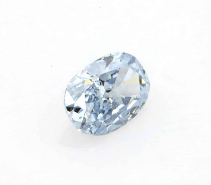Blue Diamond - 0.25ct Natural Loose Fancy Blue Color Diamond GIA Cushion 4 Ring - Image 3
