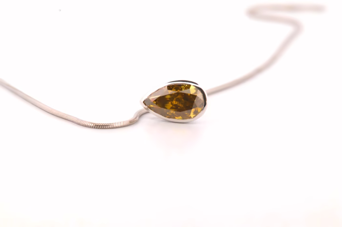 2.51ct Natural Fancy Yellow Chameleon Diamonds Necklace & Pendant GIA 18K Gold - Image 12