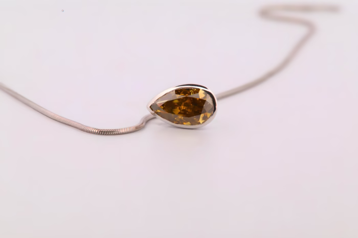 2.51ct Natural Fancy Yellow Chameleon Diamonds Necklace & Pendant GIA 18K Gold - Image 7