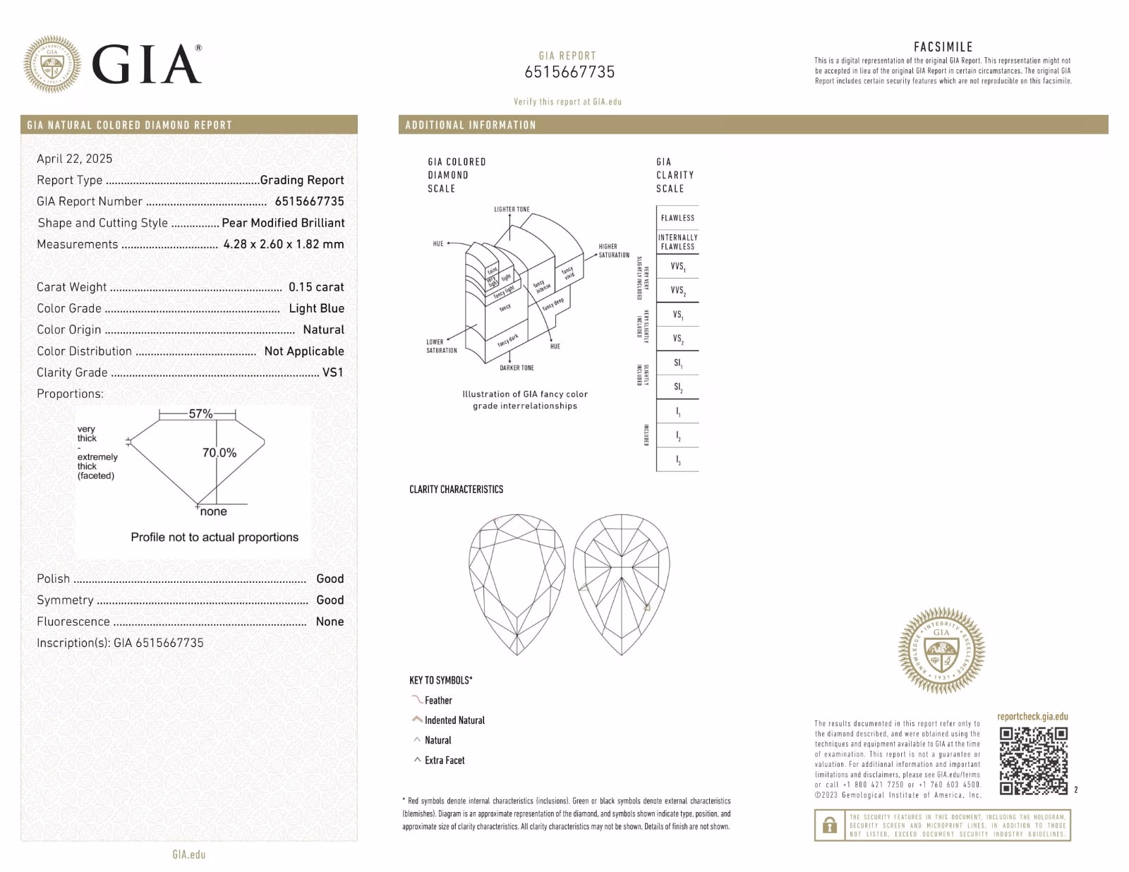 Blue Diamond - 0.31ct Natural Loose Fancy Light Blue Color Diamonds VS1 GIA Pair - Image 3