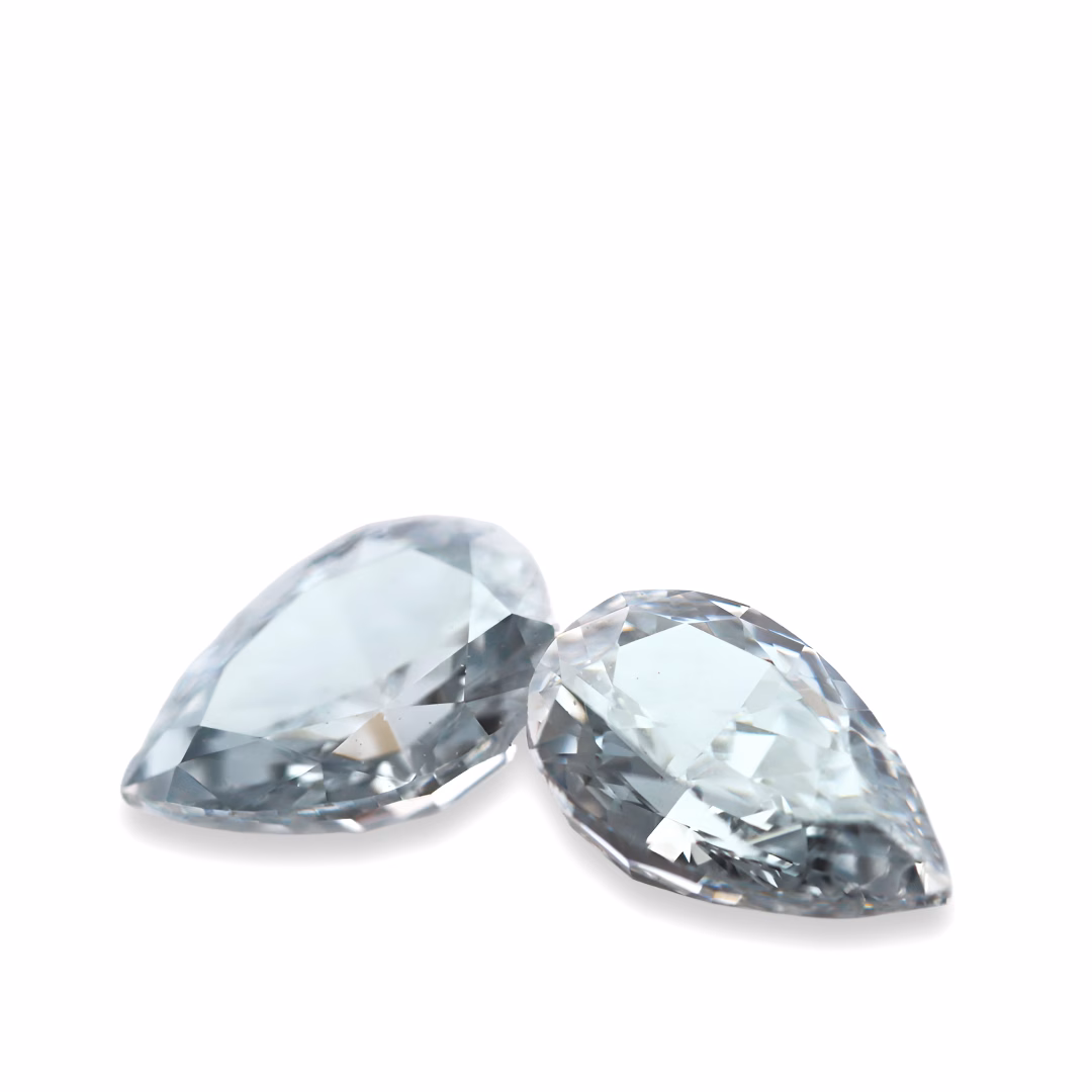 Blue Diamond - 0.31ct Natural Loose Fancy Light Blue Color Diamonds VS1 GIA Pair - Image 6