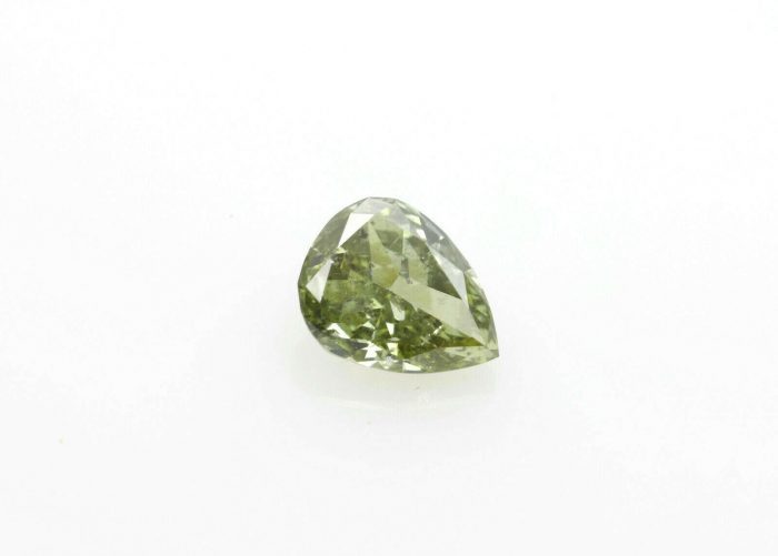 Chameleon Diamond 0.27ct Natural Loose Fancy Green Color Diamond GIA Pear Shape - Image 2