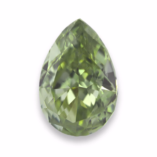 Chameleon Diamond - 0.50ct Natural Loose Fancy Gray Yellow Green Pear GIA VS2