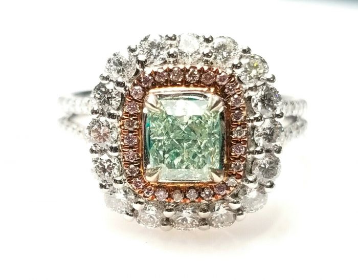 green diamond ring