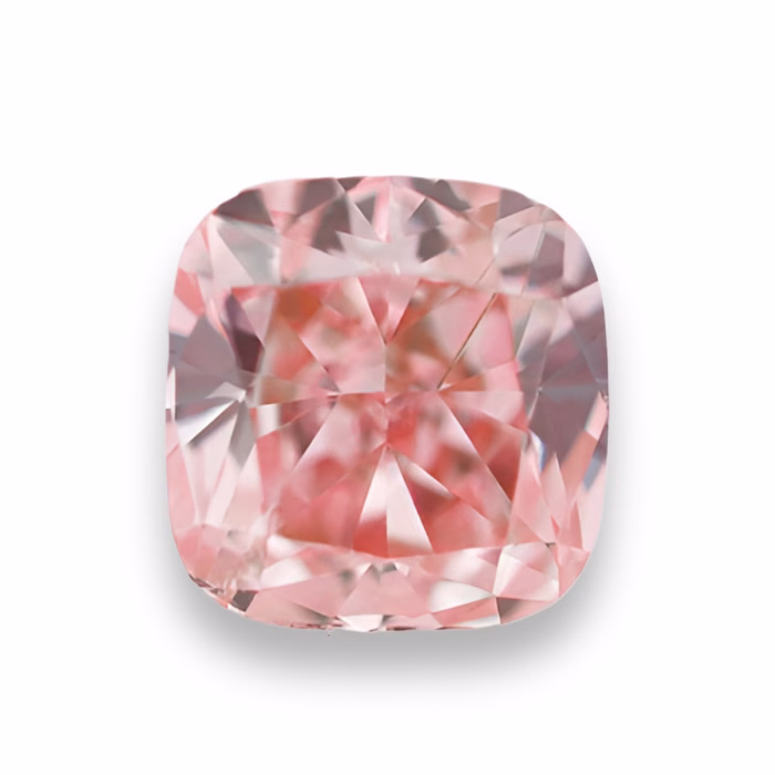 Pink Diamond - 0.24ct Natural Loose Fancy Intense Pink Diamond Cushion GIA SI2