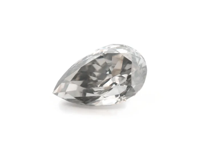 Pure Gray Diamond - 1.02ct Natural Loose Fancy Gray Color Pear shape SI2 - Image 4