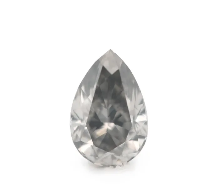 Pure Gray Diamond - 1.02ct Natural Loose Fancy Gray Color Pear shape SI2 - Image 2