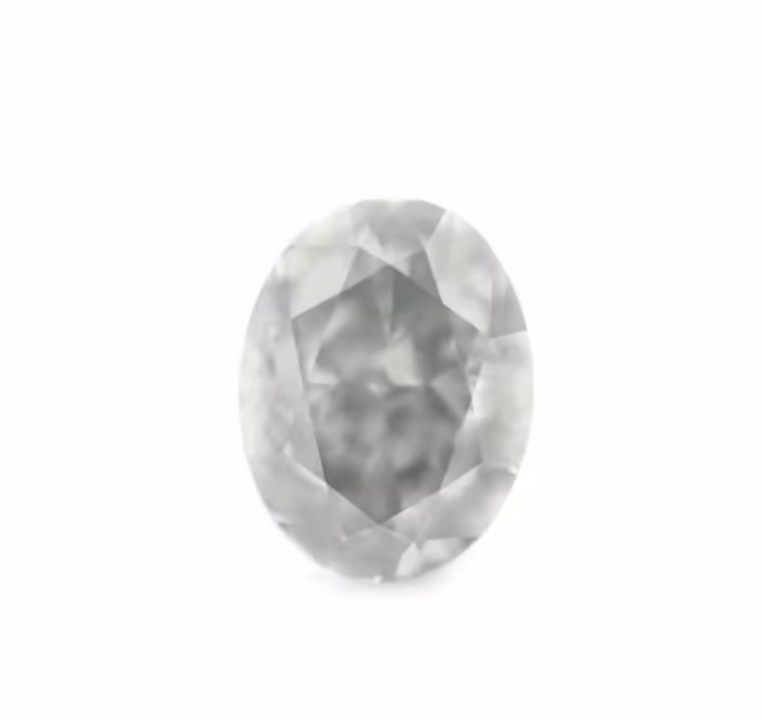 Pure Gray Diamond - 2.60Ct Natural Loose Fancy Gray Color Oval shape Big Diamond - Image 5