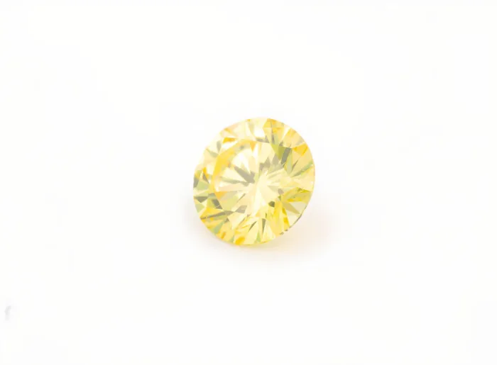 0.58ct Natural Loose Fancy Intense Greenish Yellow Diamond GIA Round SI2 - Image 6